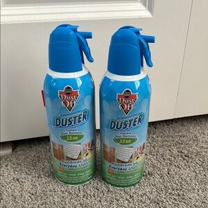 Dust-Off Compressed Gas Duster Twin Pack - Blue
